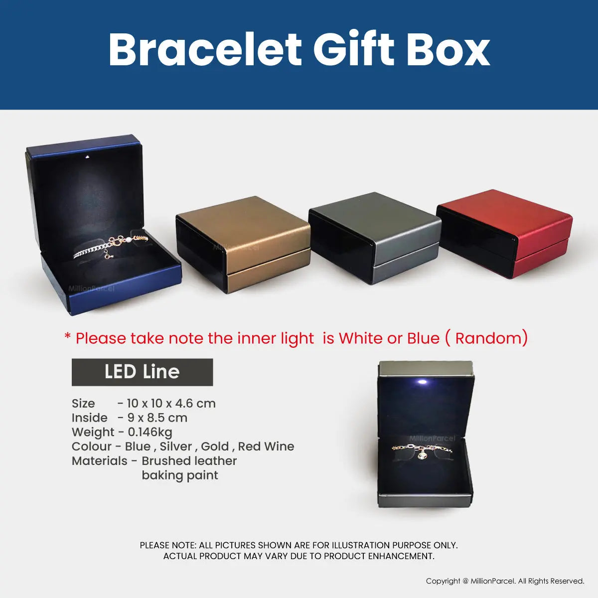 LED Jewelry Gift Box | Jewellery Box - MillionParcel