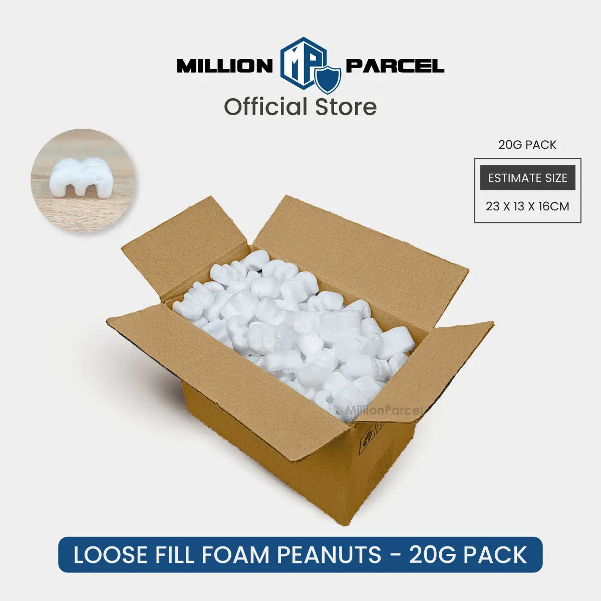 Loose Fill Packing Foam Peanuts - MillionParcel