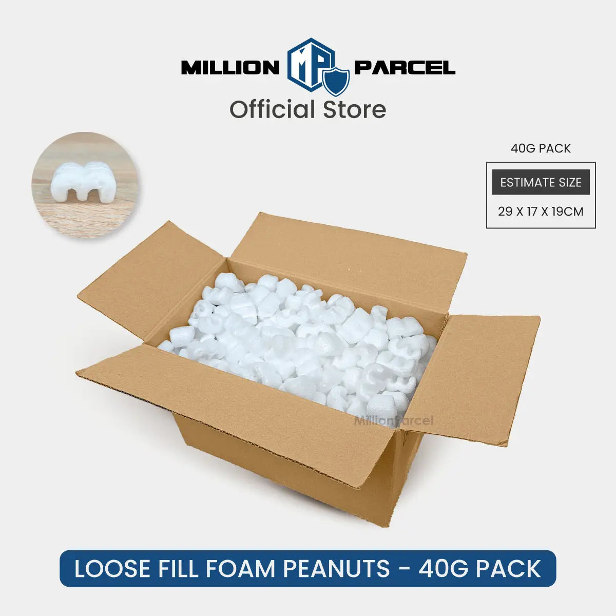 Loose Fill Packing Foam Peanuts - MillionParcel