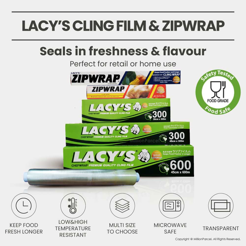 Filem Berpaut PVC Lacy &amp; Pembalut Zip dengan bilah pemotong