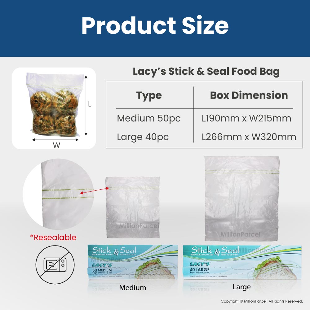 Lacy’s Stick & Seal | Zipbag Slider