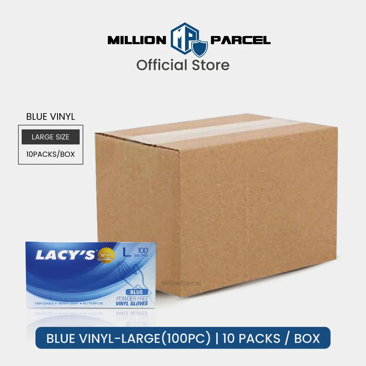 Lacy's Multipurpose Gloves Powder Free | HDPE/CPE/Vinyl Gloves - MillionParcel