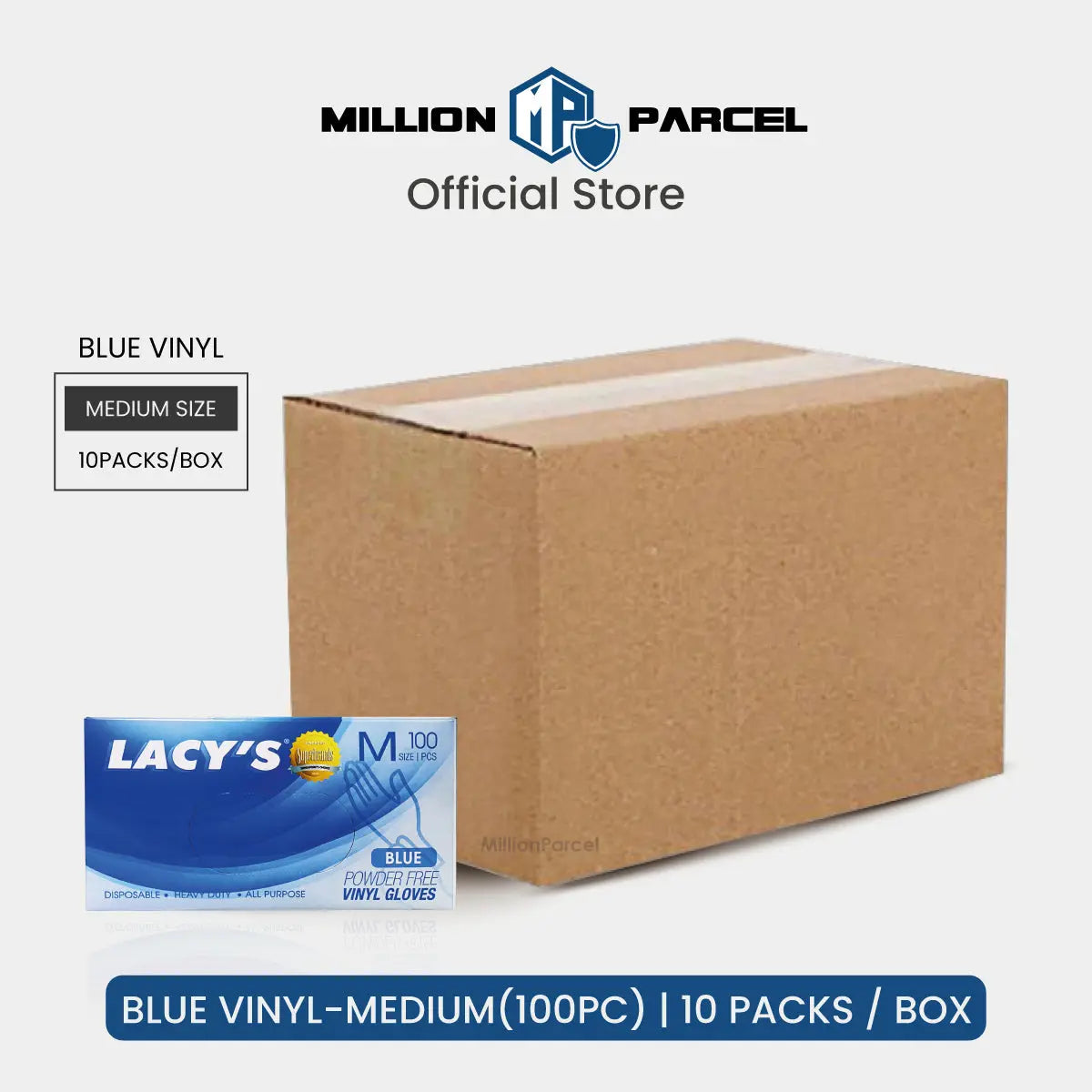 Lacy's Multipurpose Gloves Powder Free | HDPE/CPE/Vinyl Gloves - MillionParcel