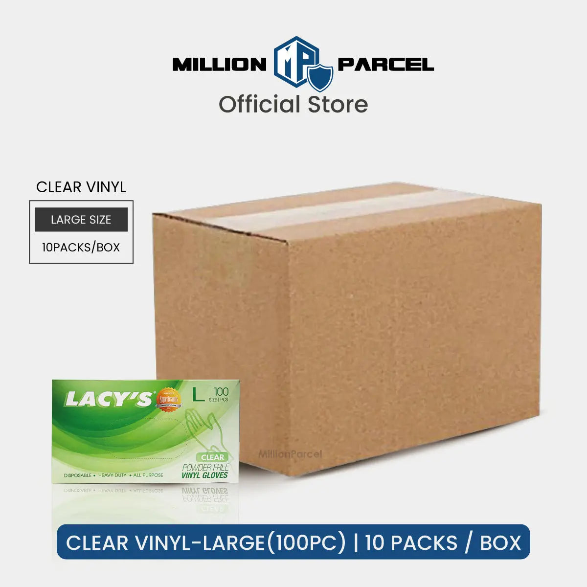 Lacy's Multipurpose Gloves Powder Free | HDPE/CPE/Vinyl Gloves - MillionParcel