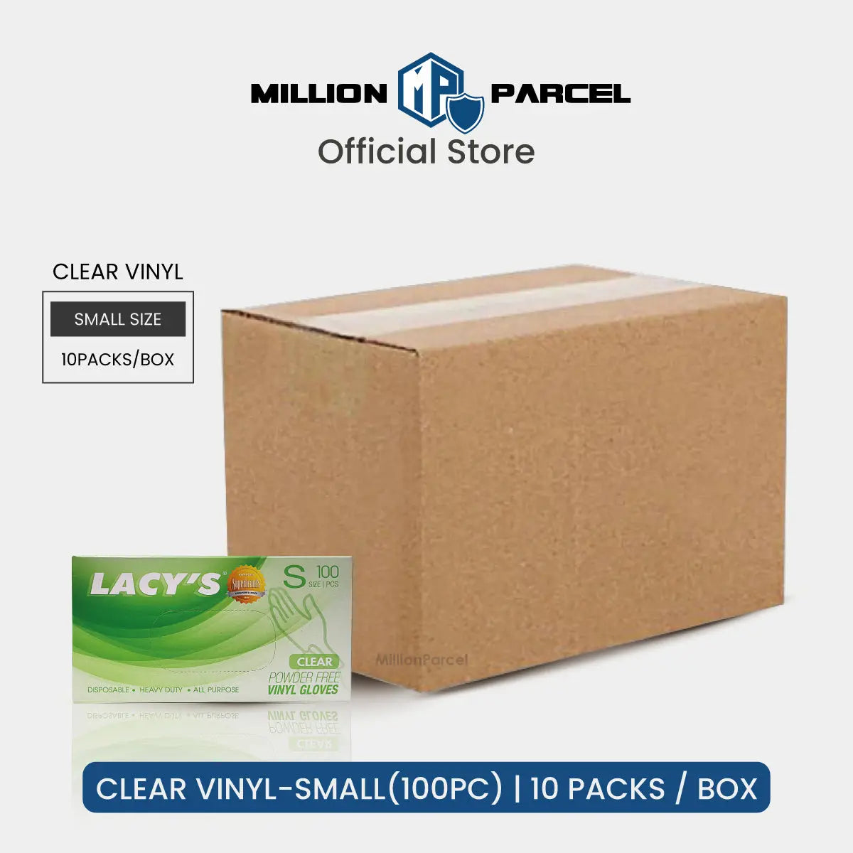 Lacy's Multipurpose Gloves Powder Free | HDPE/CPE/Vinyl Gloves - MillionParcel