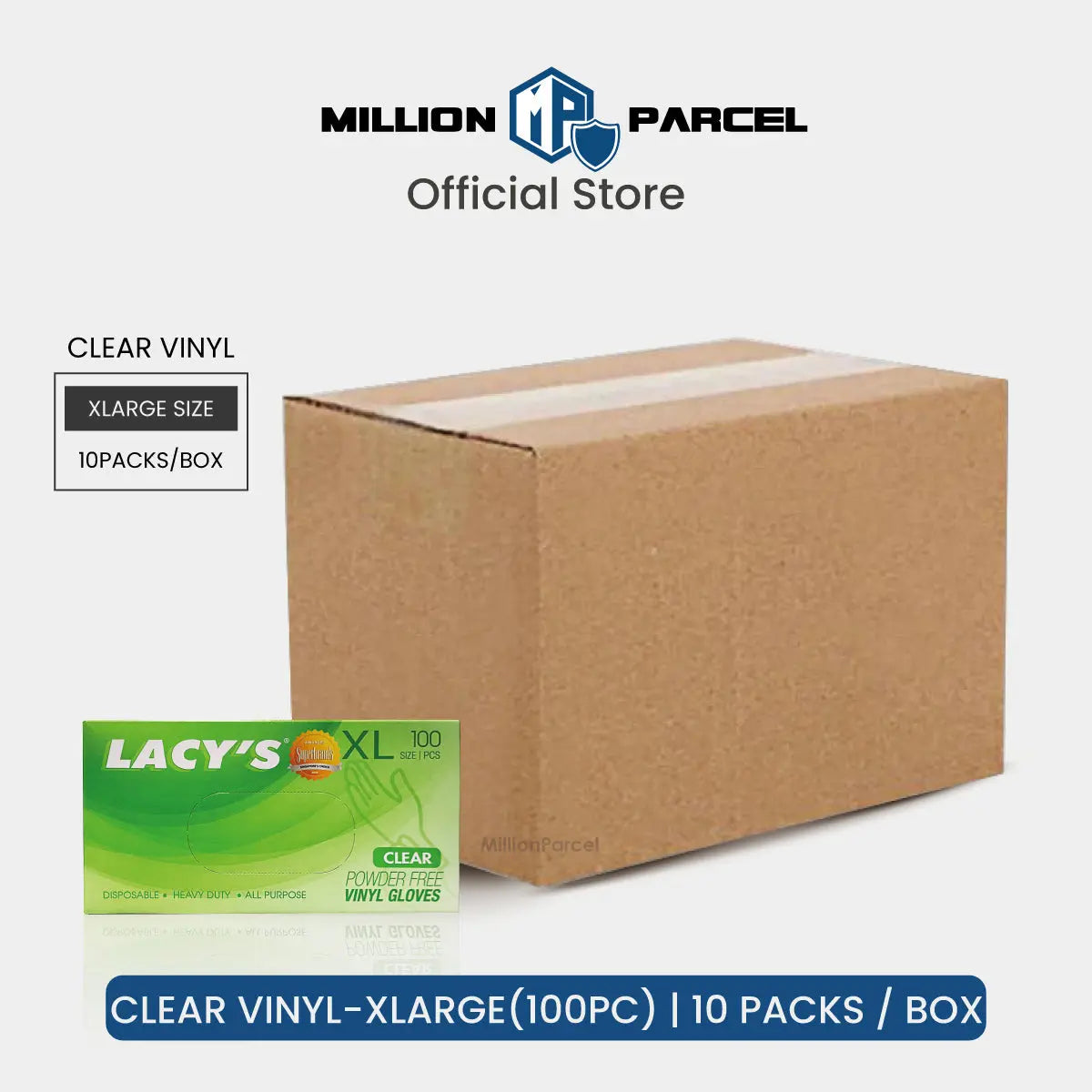 Lacy's Multipurpose Gloves Powder Free | HDPE/CPE/Vinyl Gloves - MillionParcel