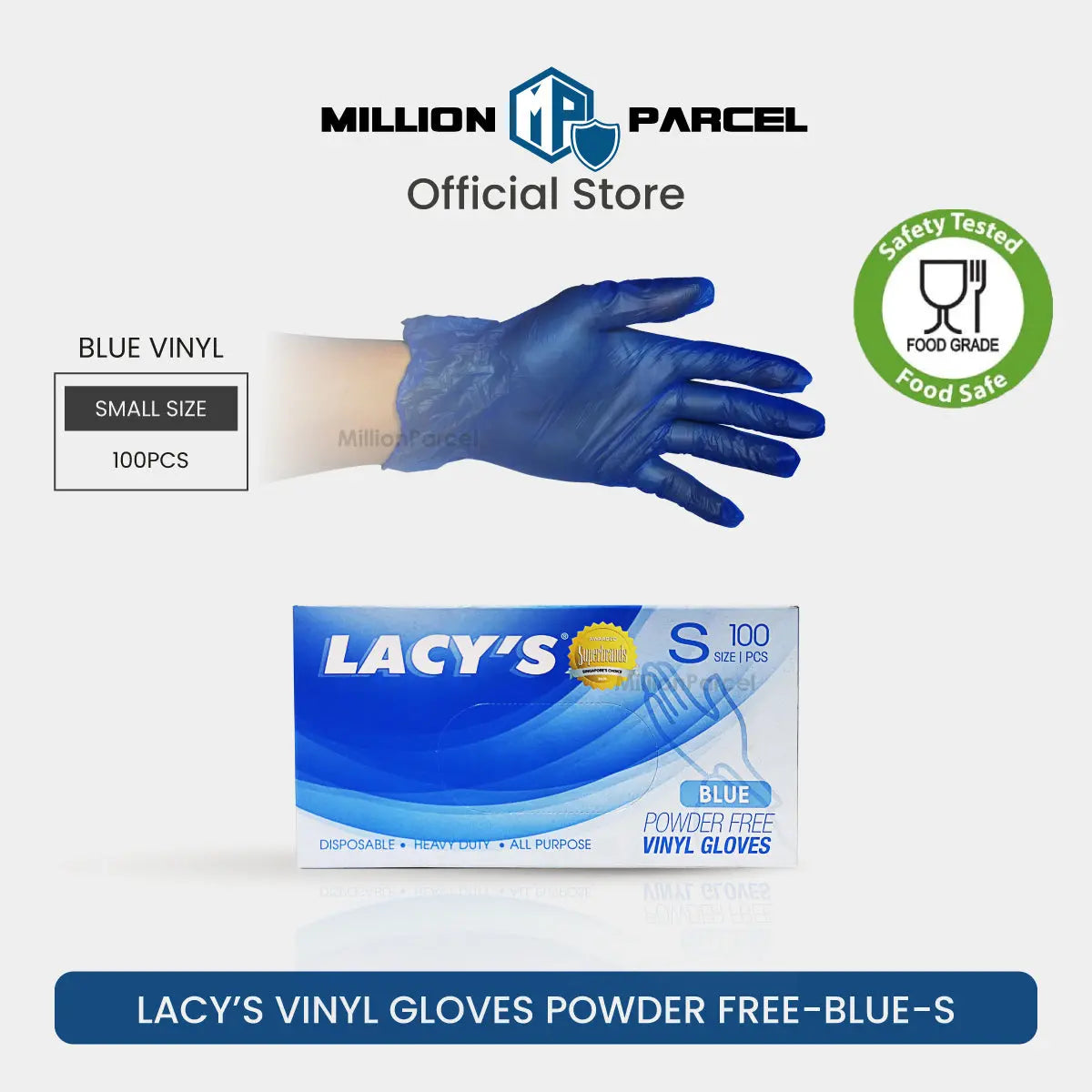 Lacy's Multipurpose Gloves Powder Free | HDPE/CPE/Vinyl Gloves - MillionParcel