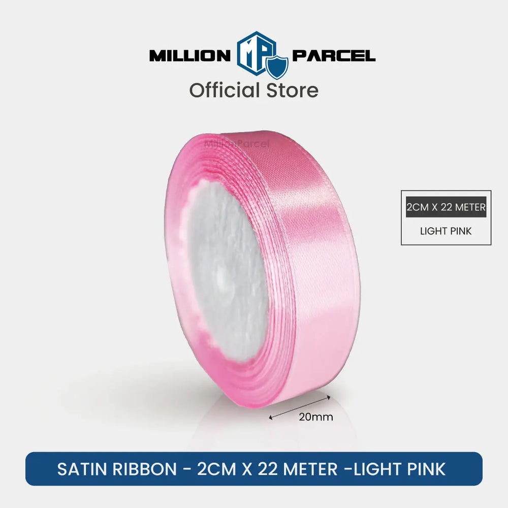 Satin ribbon 2cm x 22m (1 Roll)