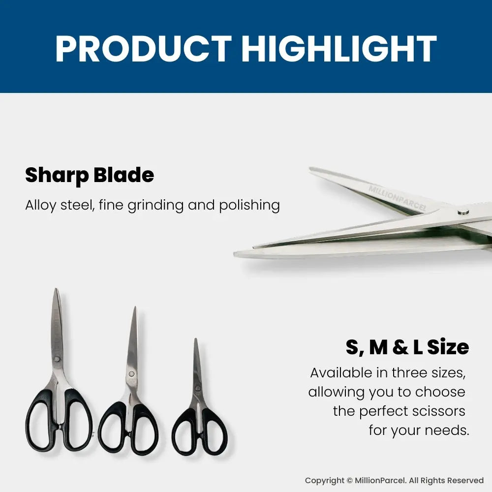 Huajie Stationery Scissor | Stainless Scissors - MillionParcel