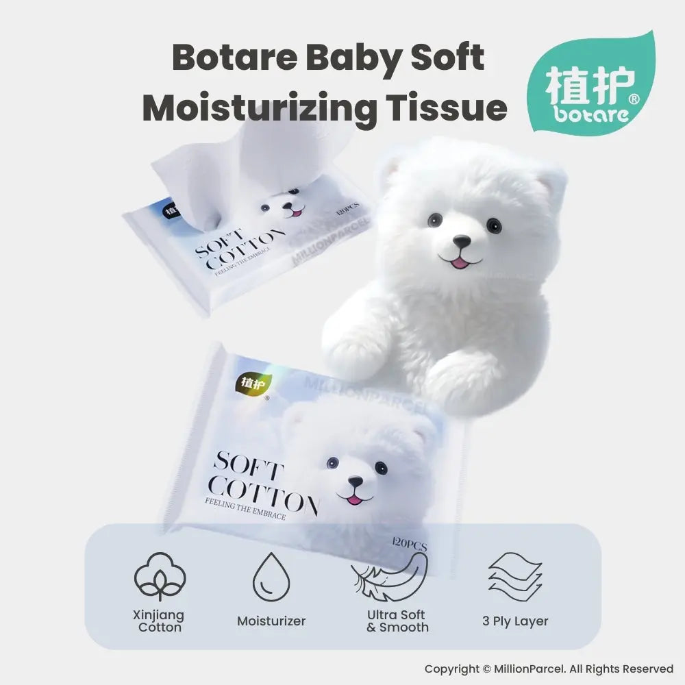 Botare Soft Moisturizing Tissue Paper 3ply x 40 sheet | Lotion Tissue - MillionParcel