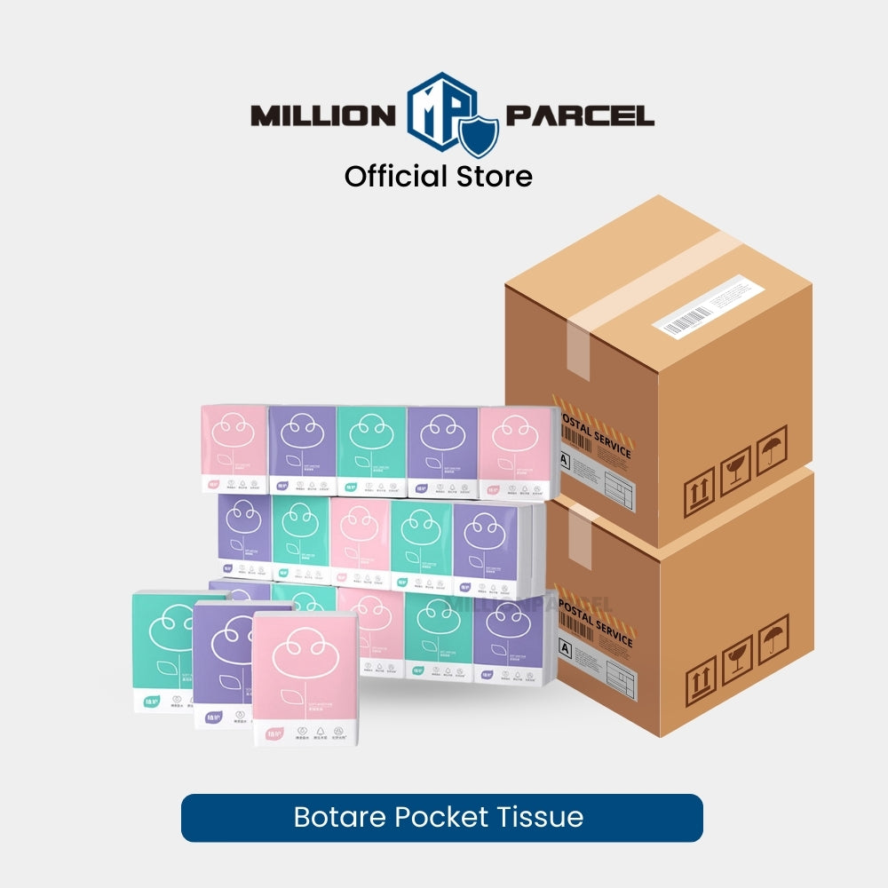 Botare Pocket Tissue Paper | 3ply Skin Friendly | 7S/pack
