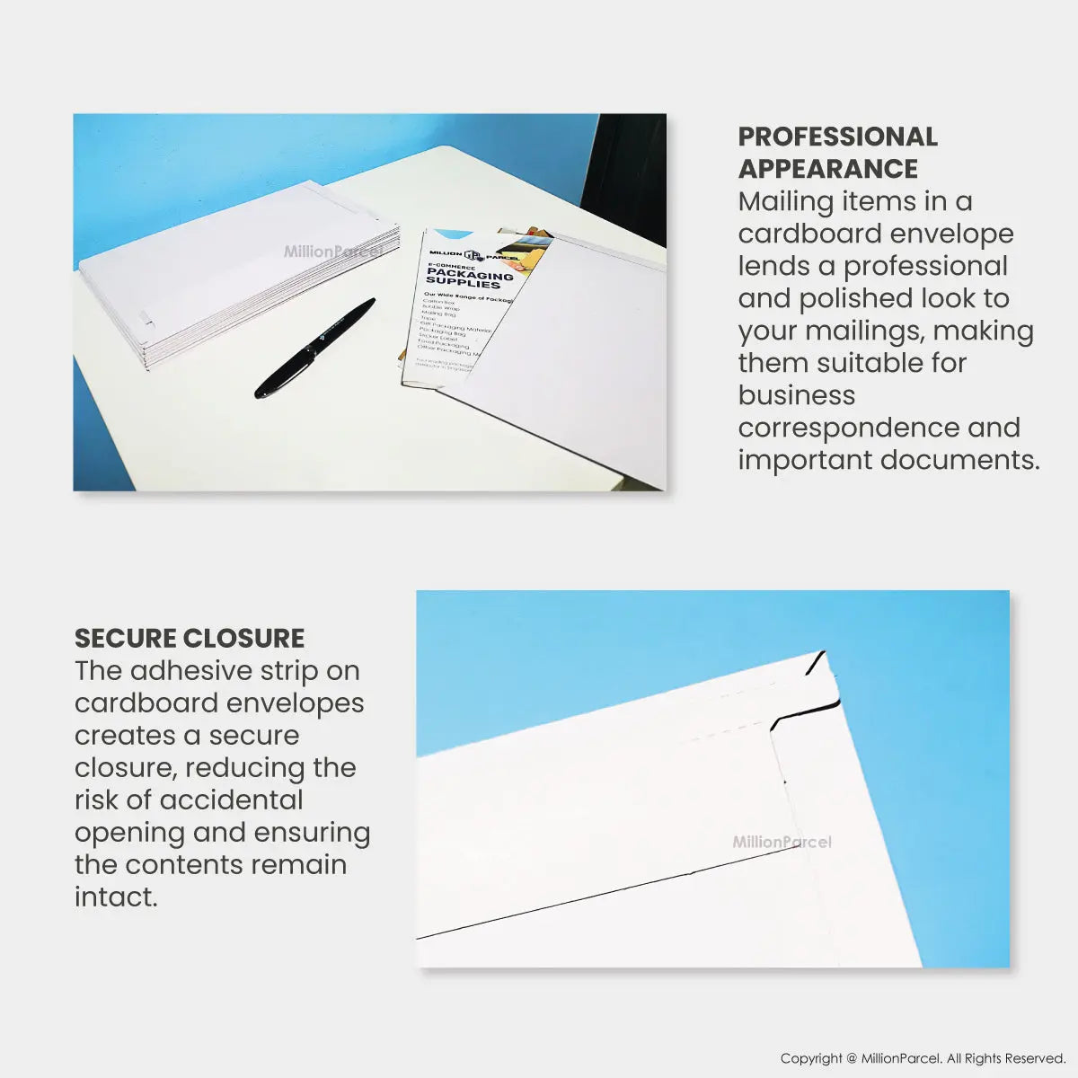 Mailing Cardboard Envelope | Rigid Envelope - MillionParcel