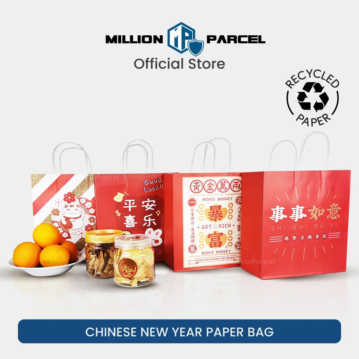 Chinese New year Paper Bag | CNY Paper Bag - MillionParcel - MillionParcel