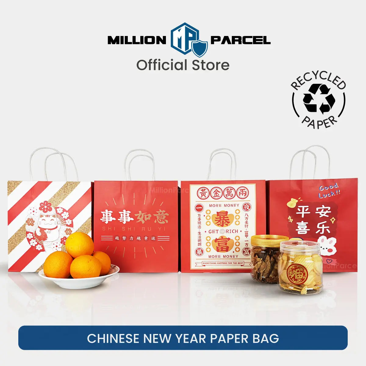 Chinese New year Paper Bag | CNY Paper Bag - MillionParcel - MillionParcel