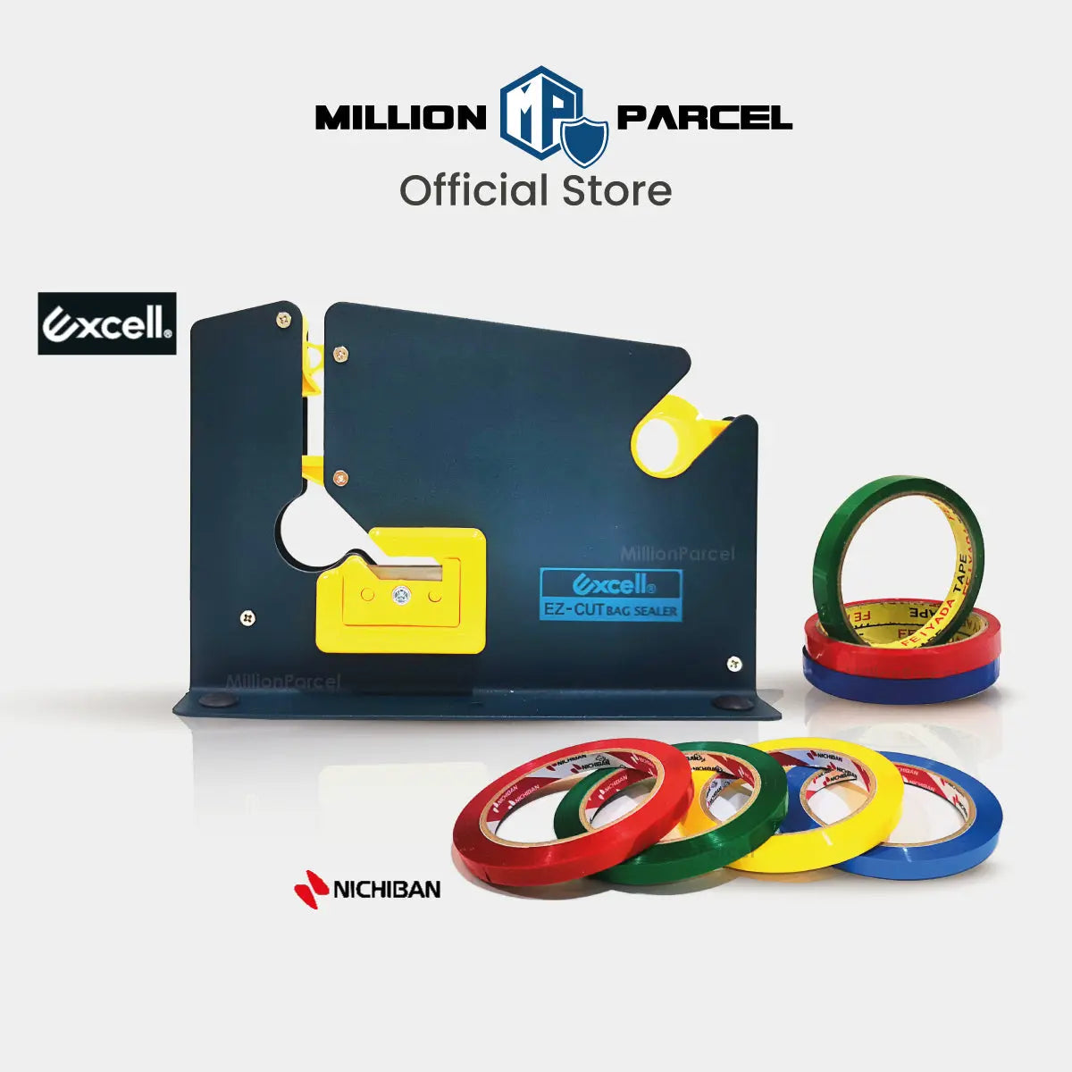 EXCELL ET-605K Bag Neck Sealers | Bakery Tape Dispenser - MillionParcel