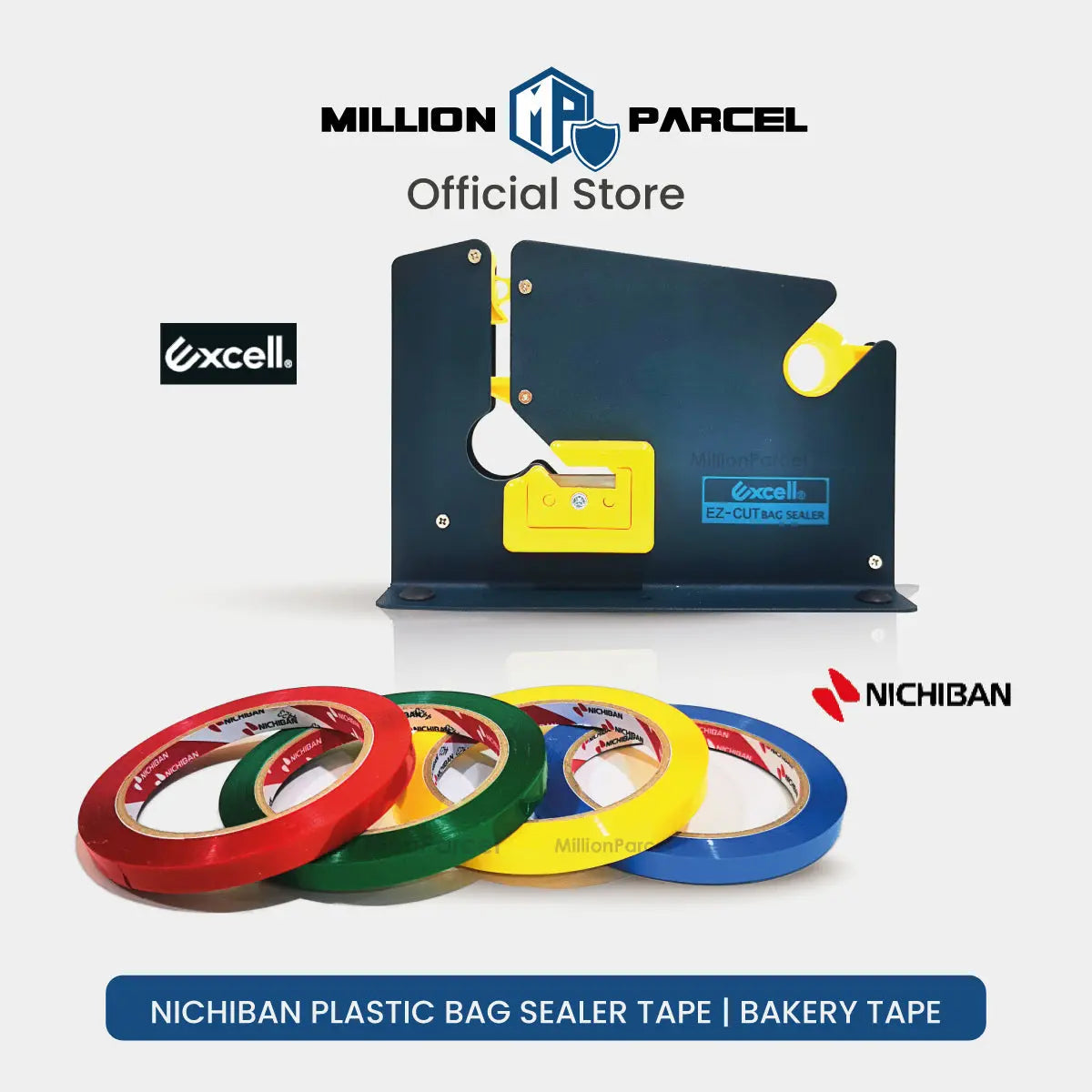 NICHIBAN Plastic Bag Sealer Tape | Bakery Tape - MillionParcel