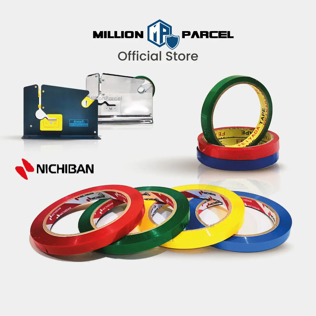 NICHIBAN Plastic Bag Sealer Tape | Bakery Tape - MillionParcel