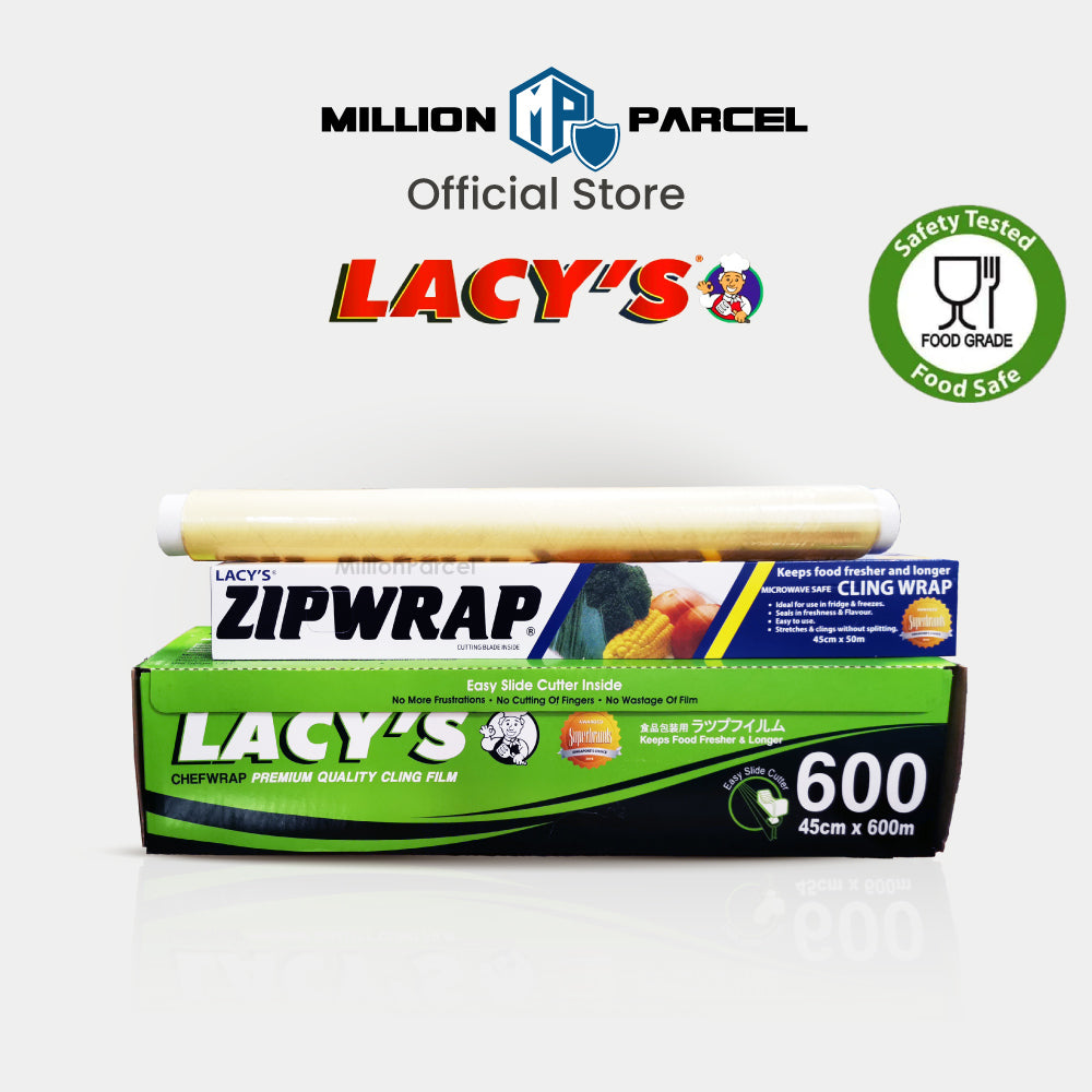 Lacy’s PVC Cling Film & Zipwrap with cutting blade