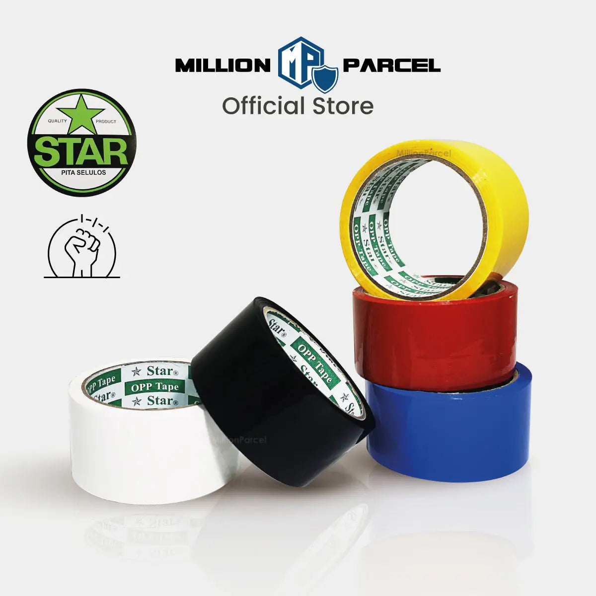 STAR Colour Opp Tape | Color Tape - MillionParcel