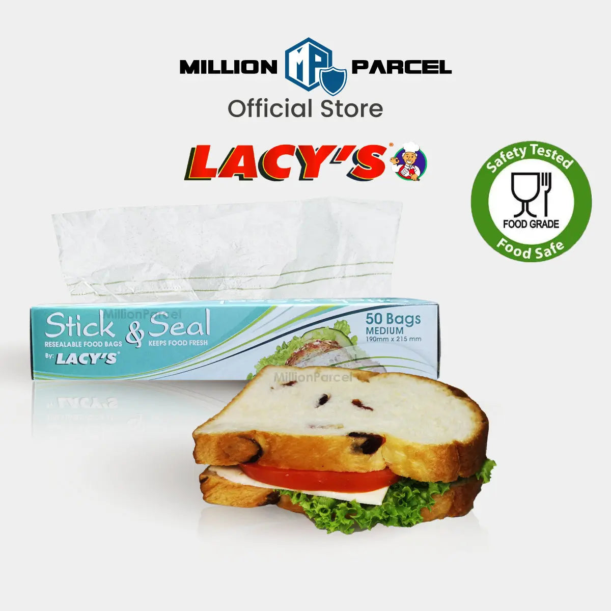 Lacy’s Stick & Seal | Zipbag Slider - MillionParcel