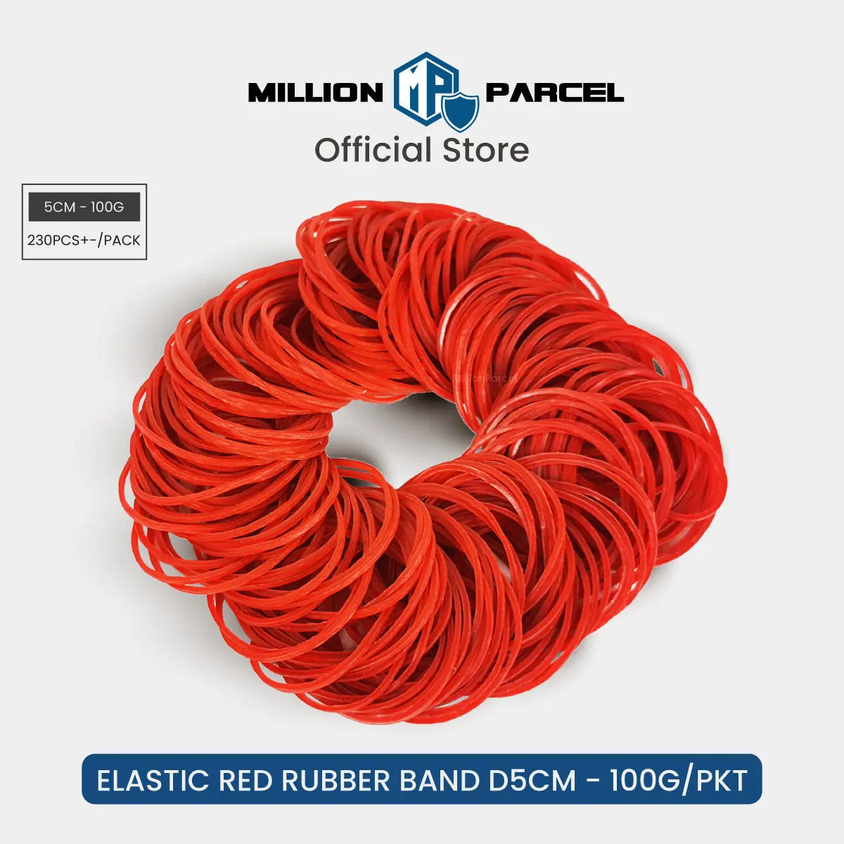 Elastic Red Rubber Band D5cm - 100g/pkt - MillionParcel