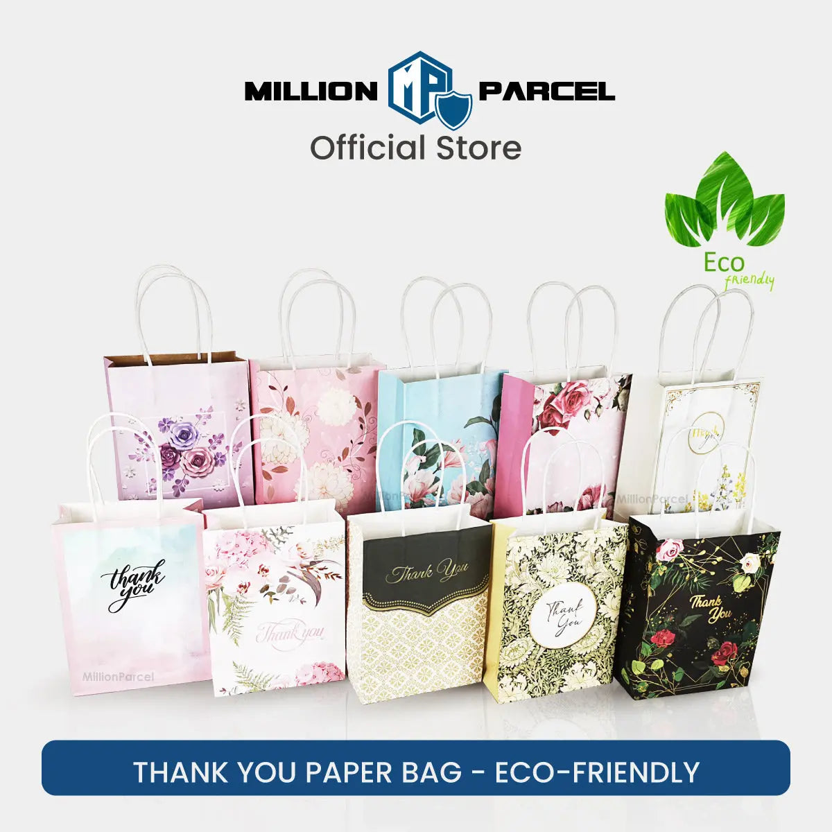 Thank You Paper Bag - Eco-Friendly - MillionParcel