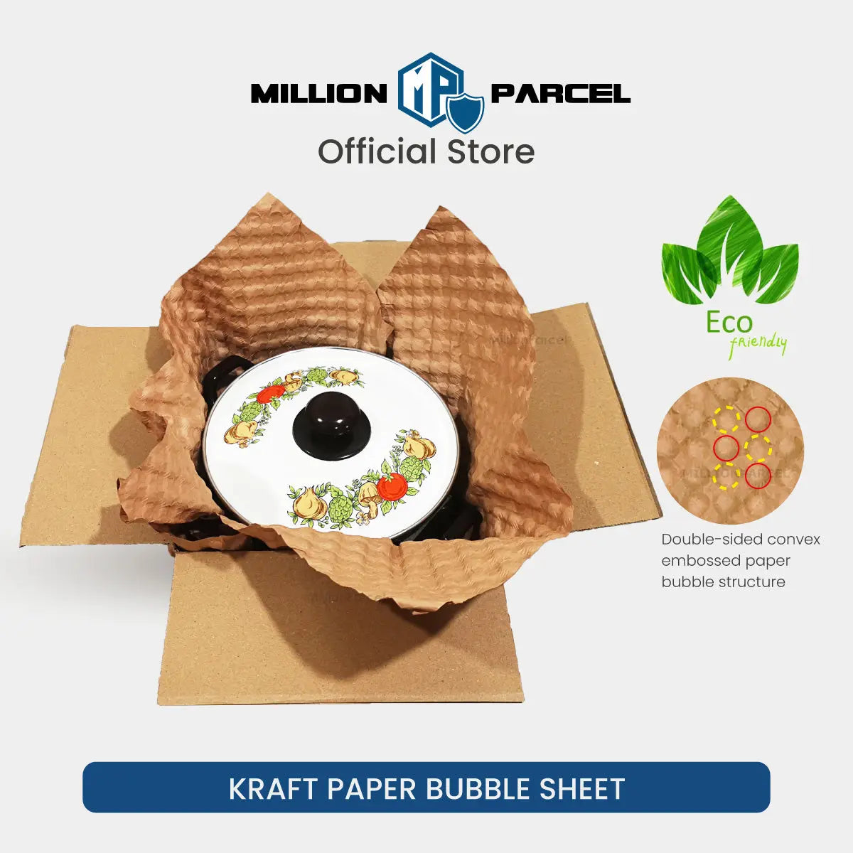 Kraft Paper Bubble Sheet | Bubble Wrap Paper - MillionParcel