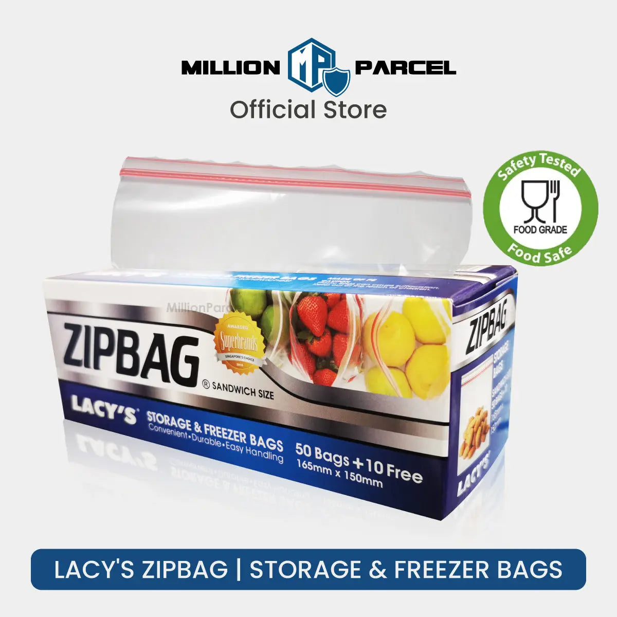 LACY'S ZIPBAG | Storage & Freezer Bags - MillionParcel