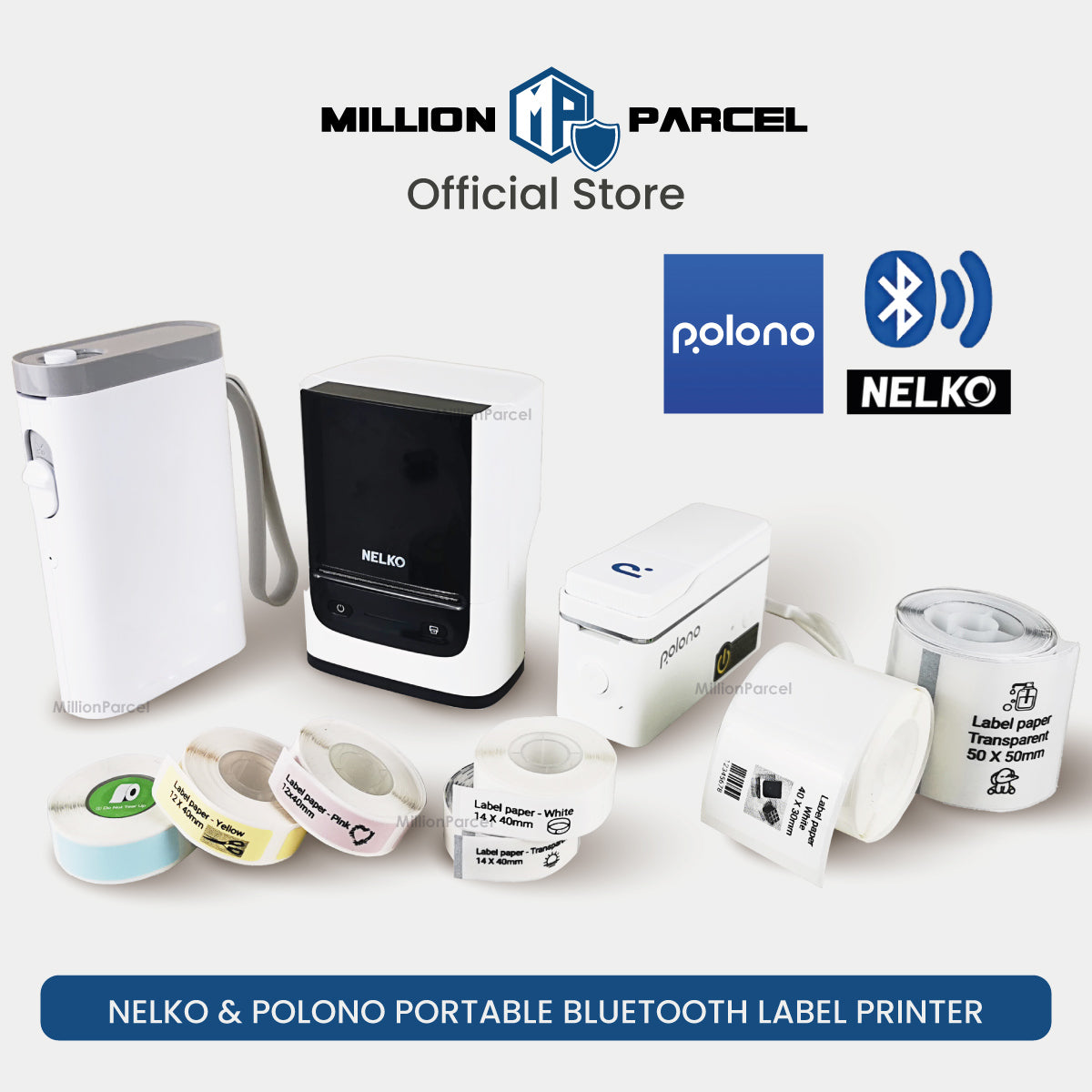 NELKO Thermal Printer | POLONO Name Label Printer - MillionParcel