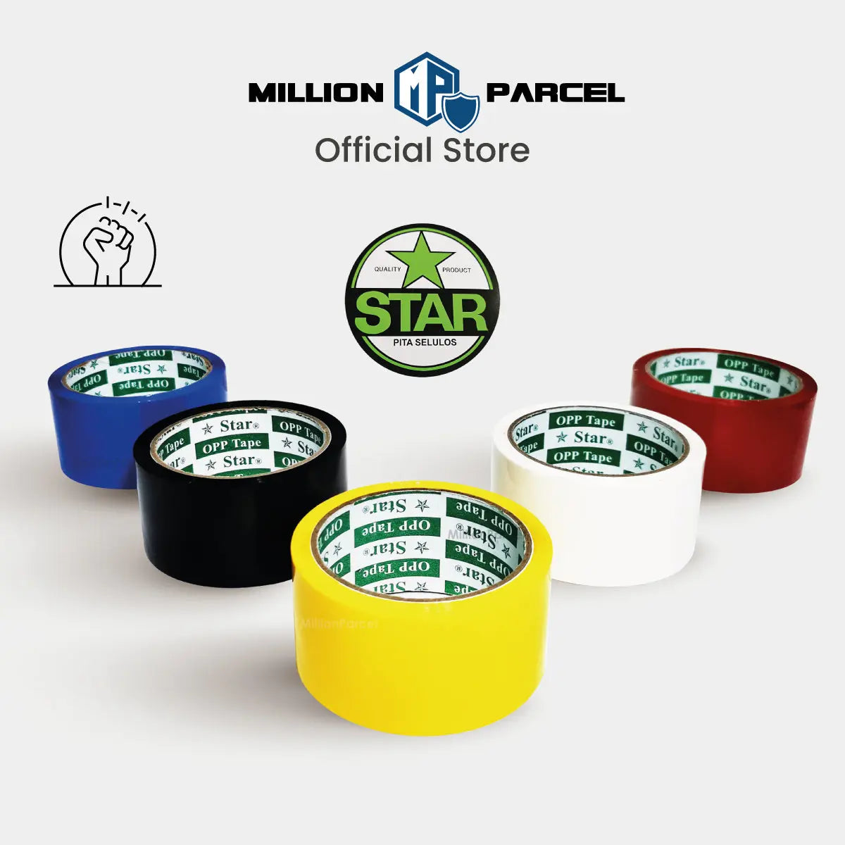 STAR Colour Opp Tape | Color Tape - MillionParcel