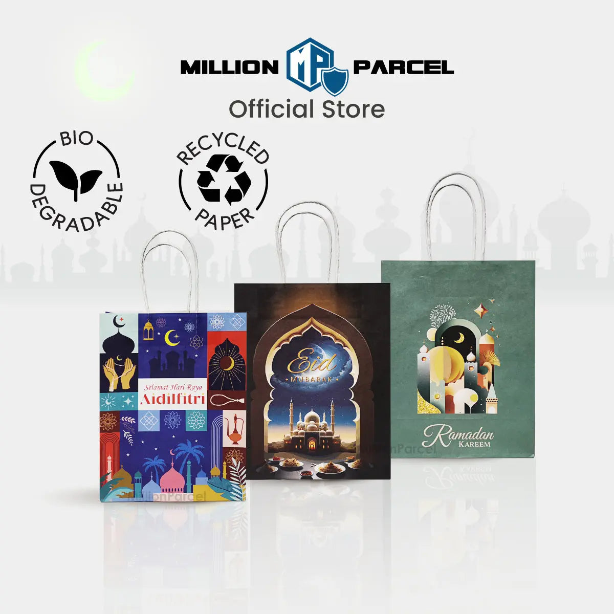 Hari Raya Paper Bag | Raya Festive Twisted Bag - MillionParcel