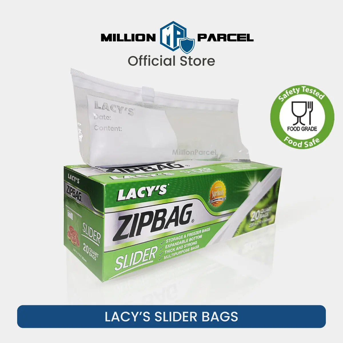 Lacy’s Slider Bags - MillionParcel