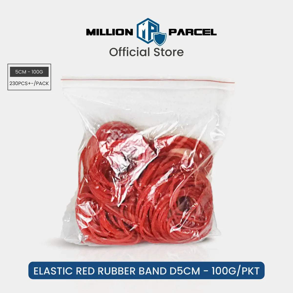 Elastic Red Rubber Band D5cm - 100g/pkt - MillionParcel