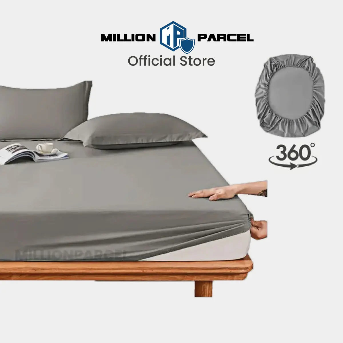 Plain Fitted Bedsheet Set | Microfiber 800TC - MillionParcel