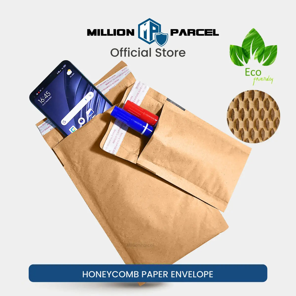 Honeycomb Paper Envelope | Replace bubble wrap envelope - MillionParcel