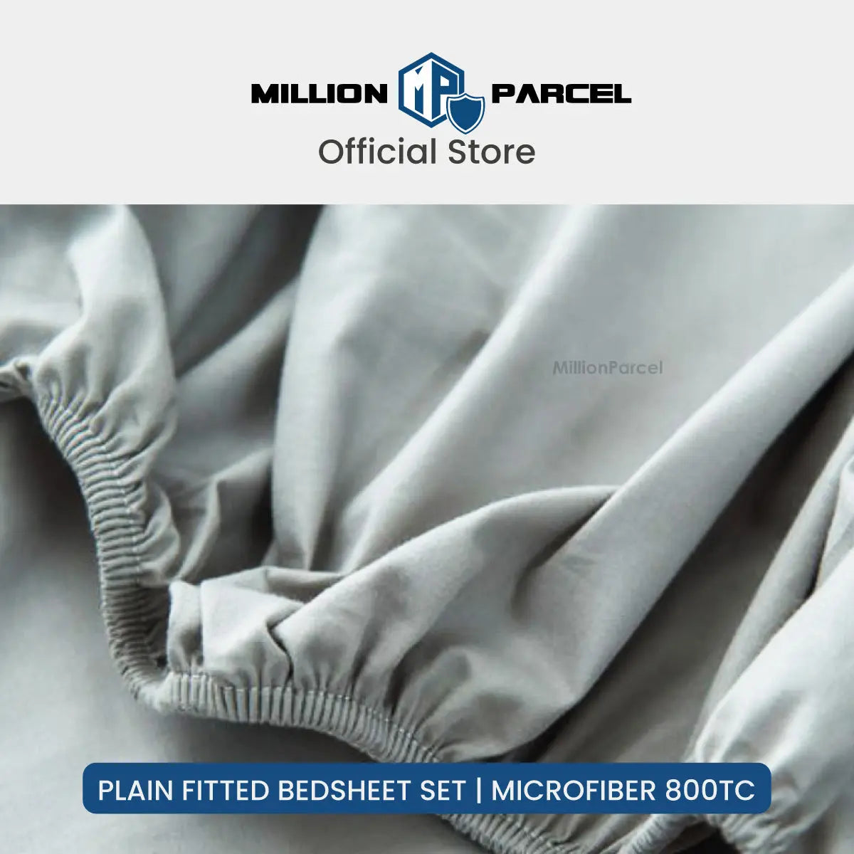 Plain Fitted Bedsheet Set | Microfiber 800TC - MillionParcel