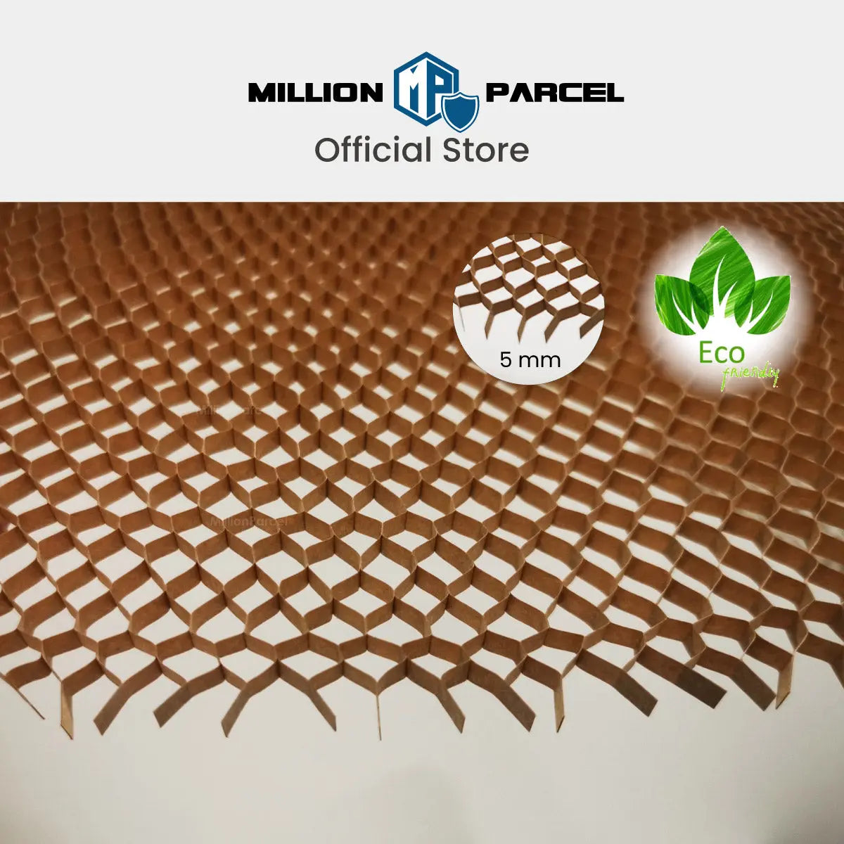 Thick 3D Honeycomb Paper Sheet - 5mm - MillionParcel