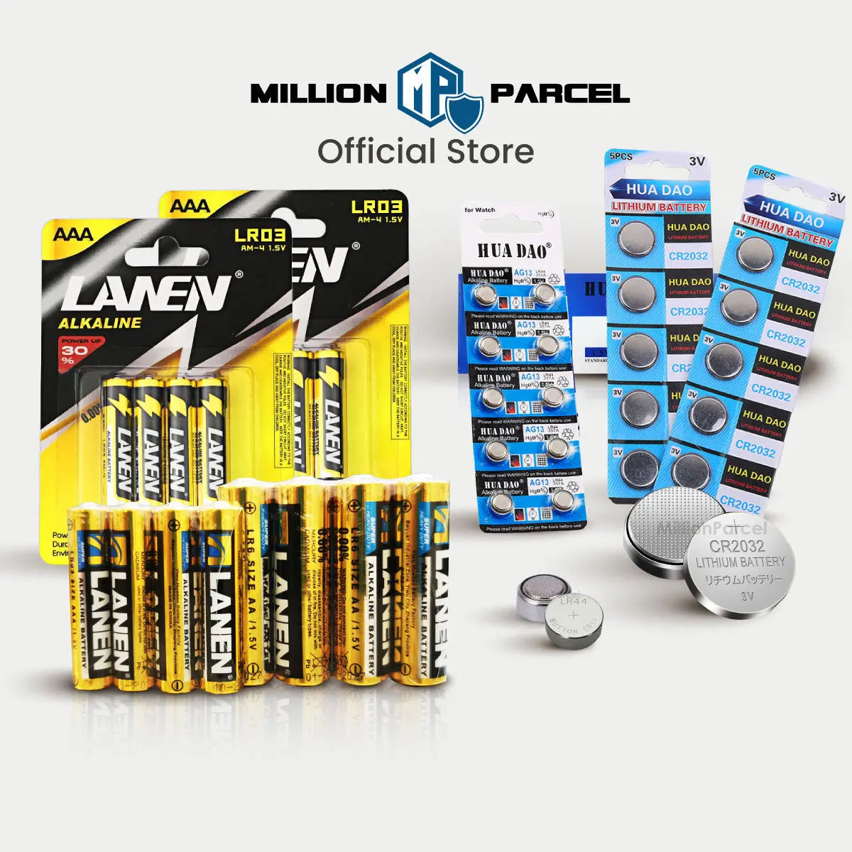 LANEN Alkaline Battery | HUADAO Coin Battery - MillionParcel