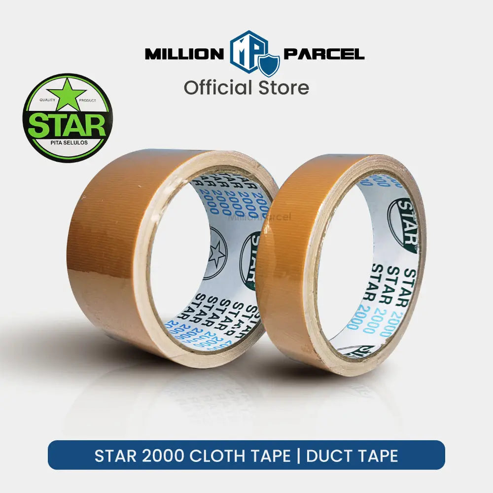 STAR 2000 Cloth Tape | Duct Tape - Easy Tear - MillionParcel