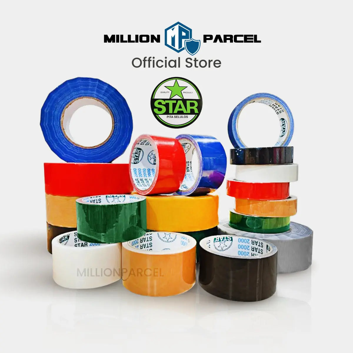 STAR 2000 Cloth Tape | Duct Tape - Easy Tear - MillionParcel