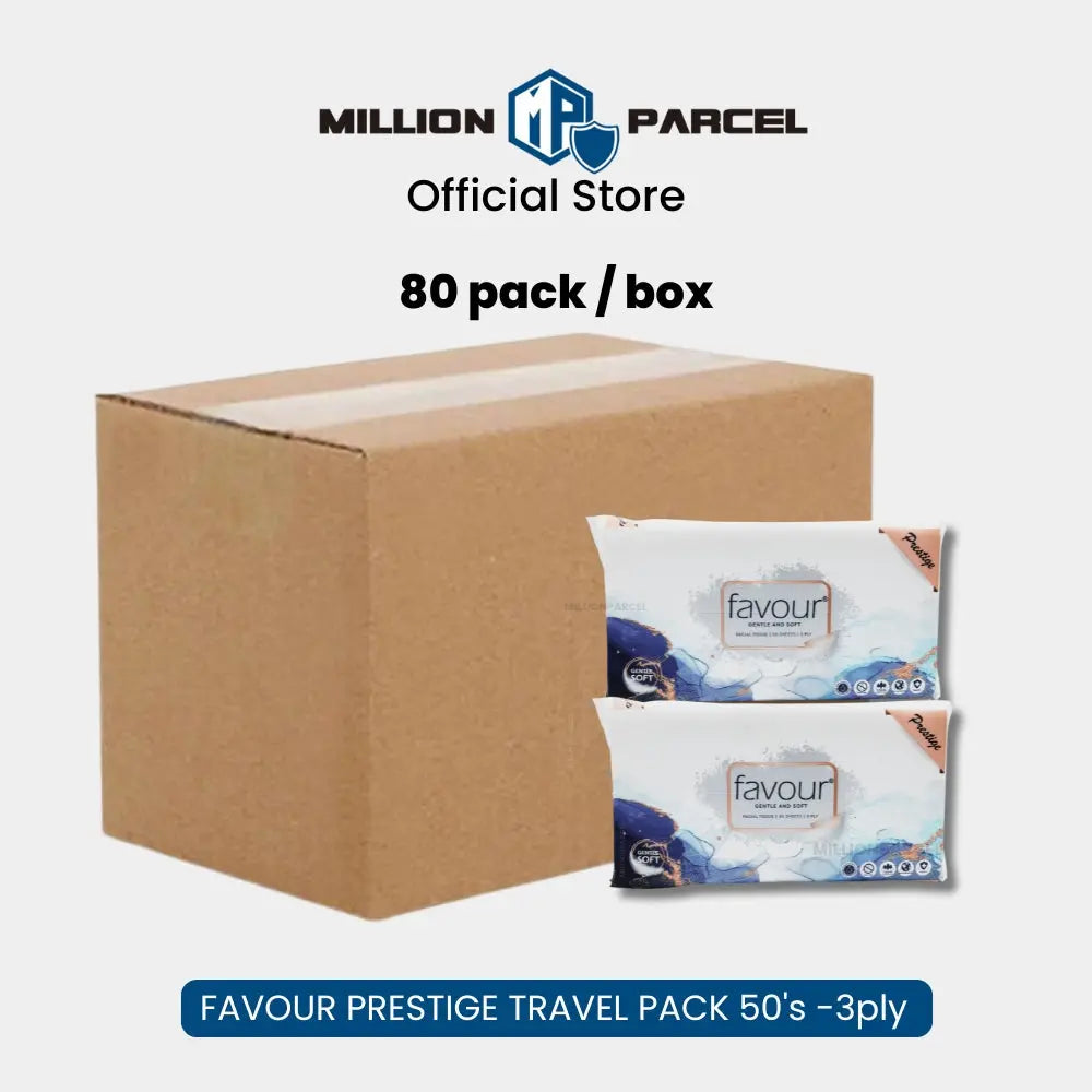 FAVOUR Tissue: Prestige 3 Ply Facial Tissue Paper - MillionParcel