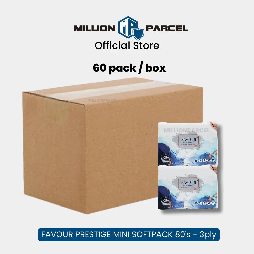 FAVOUR Tissue: Prestige 3 Ply Facial Tissue Paper - MillionParcel