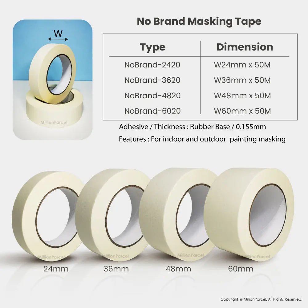 Hi-Bond Masking Tape | No.1 Masking Tape - MillionParcel