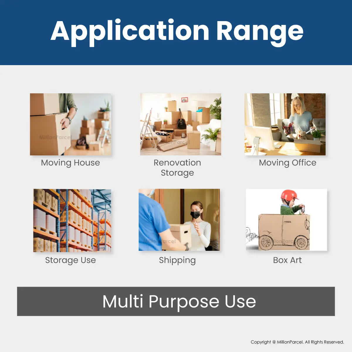 Carton Box - M series | Prefect for Moving House & Storage - MillionParcel