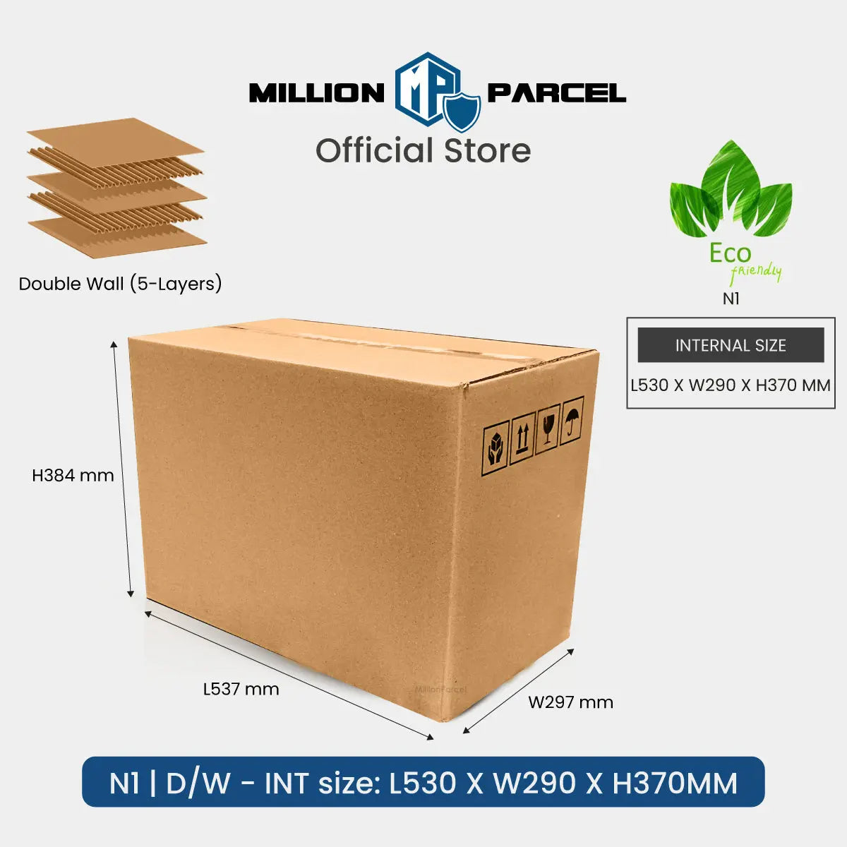 Carton Box - N Series | Most Popular Size in Singapore - MillionParcel