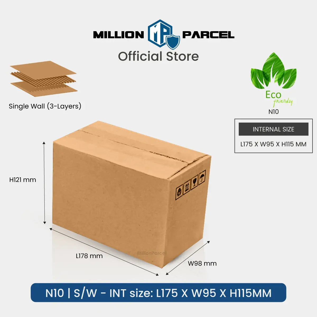 Carton Box - N Series | Most Popular Size in Singapore - MillionParcel