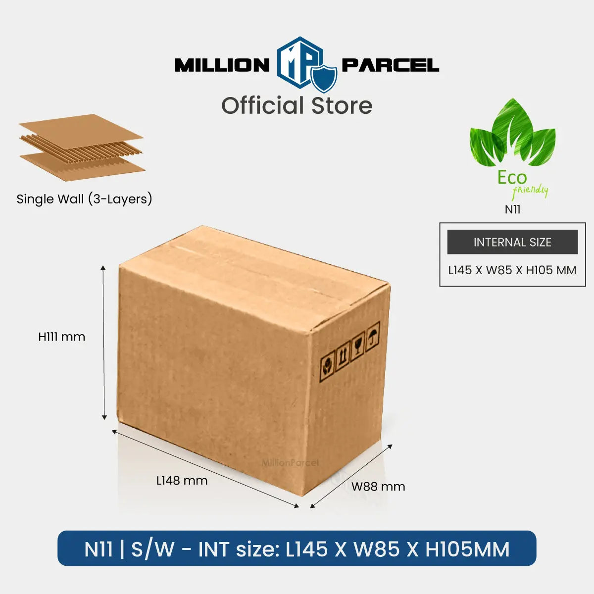 Carton Box - N Series | Most Popular Size in Singapore - MillionParcel