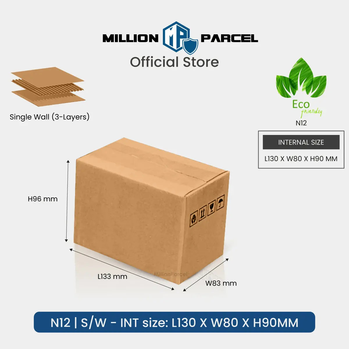 Carton Box - N Series | Most Popular Size in Singapore - MillionParcel