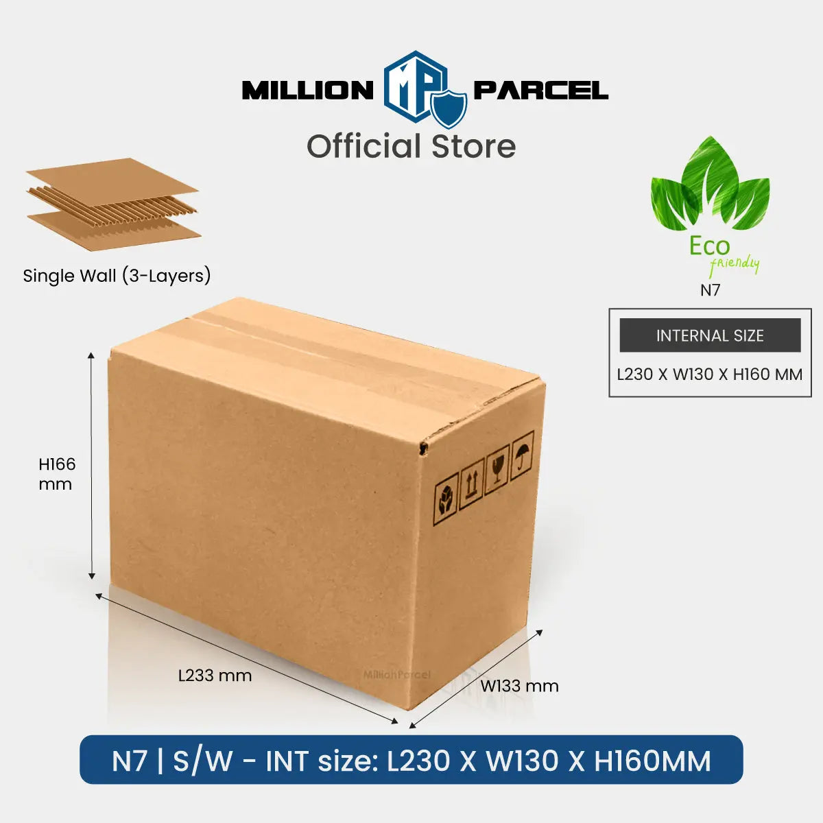 Carton Box - N Series | Most Popular Size in Singapore - MillionParcel