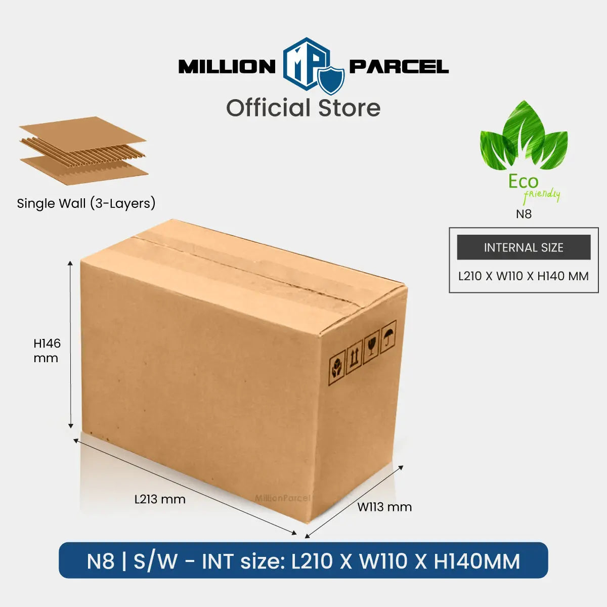 Carton Box - N Series | Most Popular Size in Singapore - MillionParcel